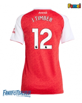 Arsenal Jurrien Timber #12 Tricou Fotbal Replică 2025-26 Femei Acasa
